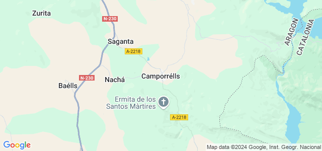 Mapa de Camporrélls