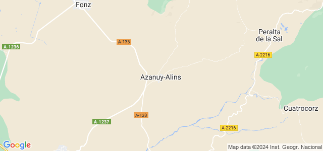 Mapa de Azanuy-Alins