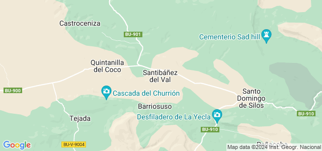 Mapa de Santibáñez del Val