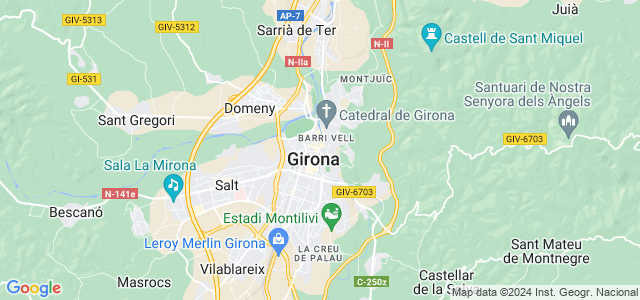 Mapa de Girona