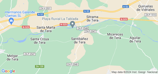 Mapa de Santibáñez de Tera