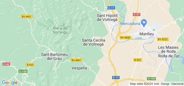 Mapa de Santa Cecília de Voltregà