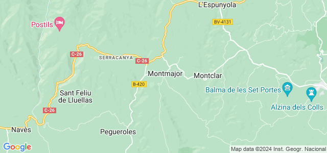 Mapa de Montmajor
