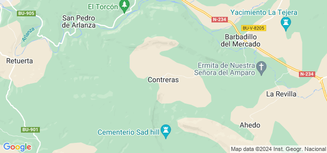 Mapa de Contreras