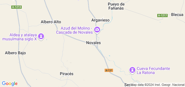 Mapa de Novales