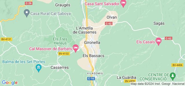 Mapa de Gironella