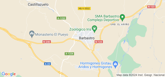 Mapa de Barbastro