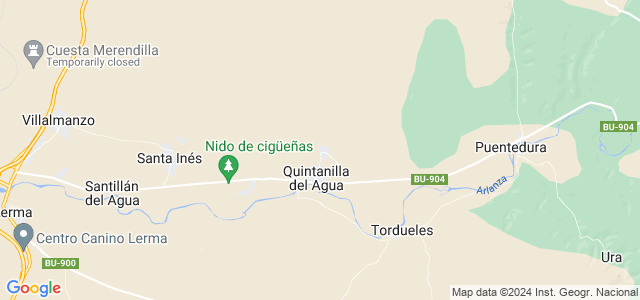 Mapa de Quintanilla del Agua y Tordueles