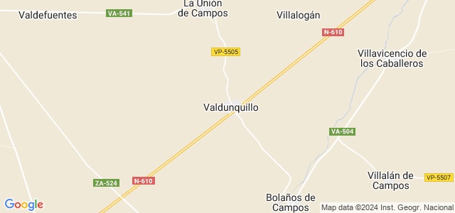 Mapa de Valdunquillo