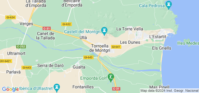 Mapa de Torroella de Montgrí
