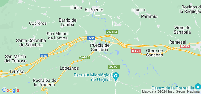Mapa de Puebla de Sanabria