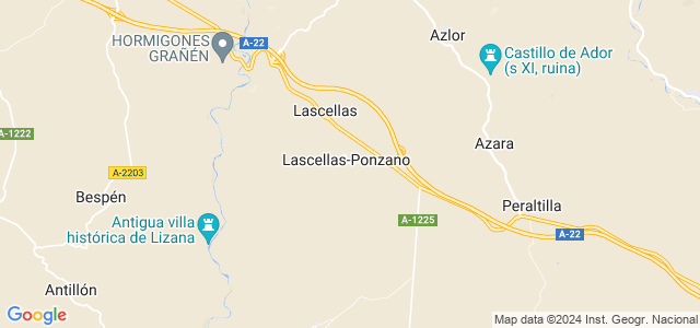 Mapa de Lascellas-Ponzano