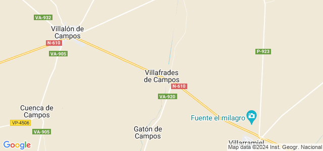 Mapa de Villafrades de Campos
