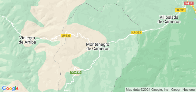 Mapa de Montenegro de Cameros