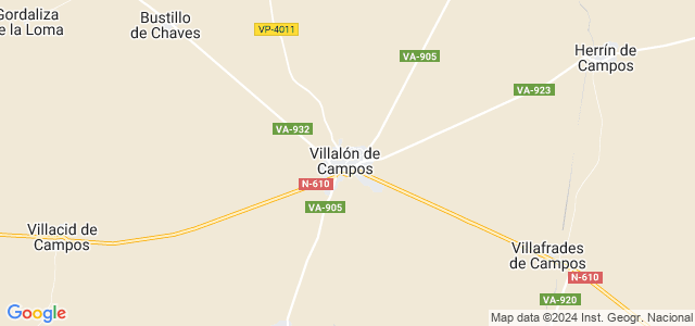 Mapa de Villalón de Campos