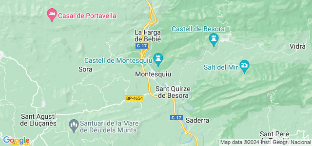 Mapa de Montesquiu