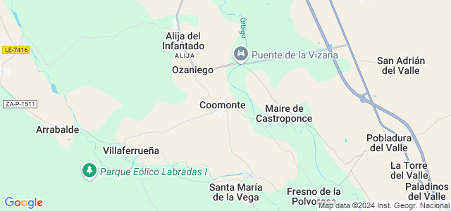 Mapa de Coomonte