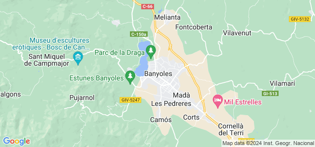 Mapa de Banyoles
