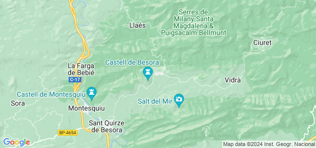 Mapa de Santa Maria de Besora