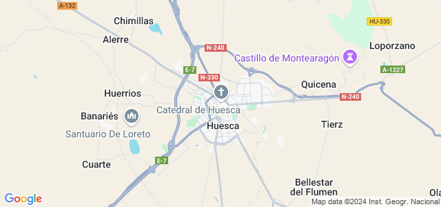 Mapa de Huesca