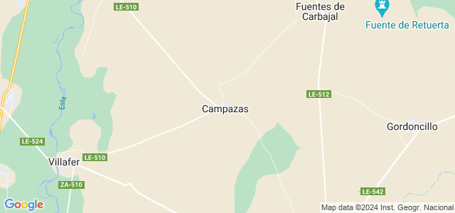 Mapa de Campazas