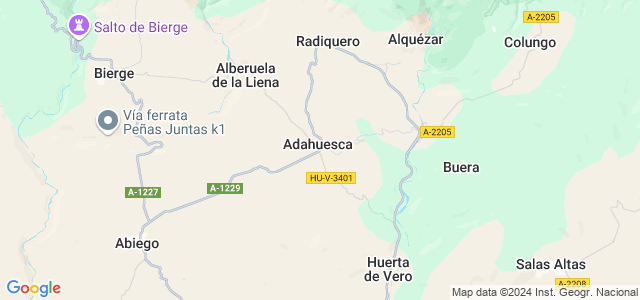 Mapa de Adahuesca