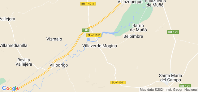 Mapa de Villaverde-Mogina