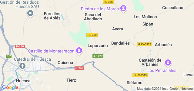 Mapa de Loporzano