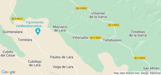 Mapa de Villoruebo