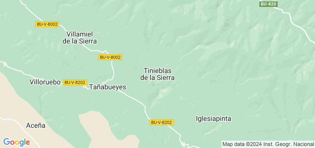 Mapa de Tinieblas de la Sierra