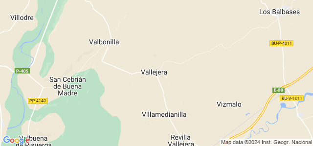 Mapa de Vallejera