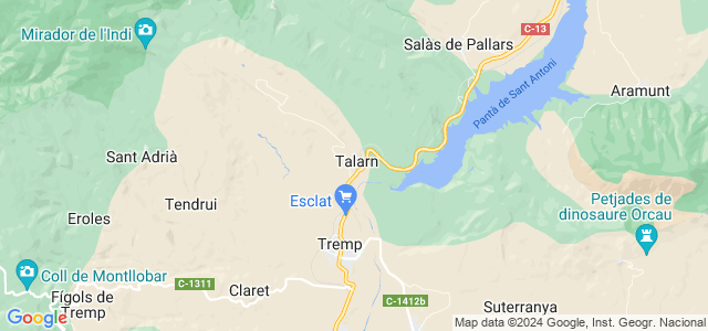 Mapa de Talarn