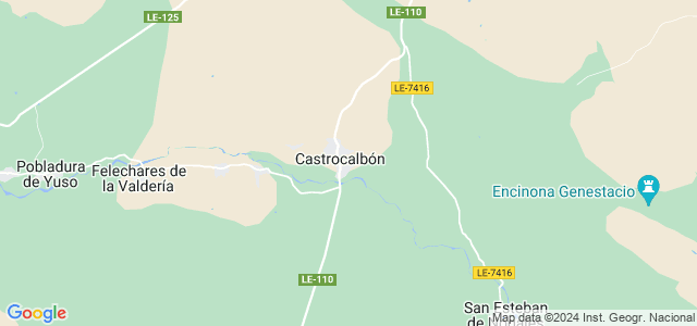 Mapa de Castrocalbón