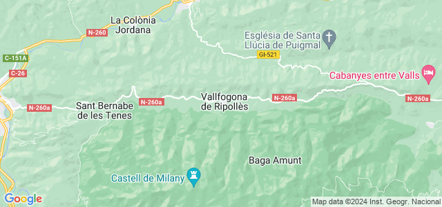 Mapa de Vallfogona de Ripollès