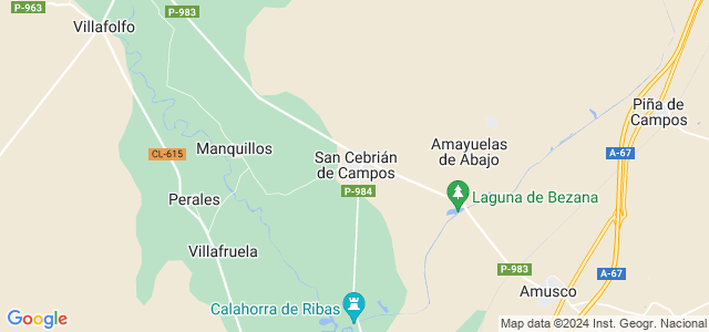 Mapa de San Cebrián de Campos