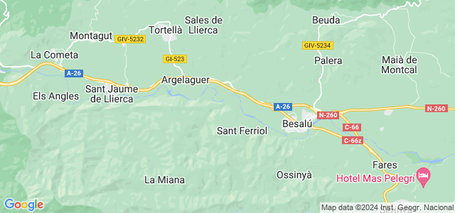 Mapa de Sant Ferriol