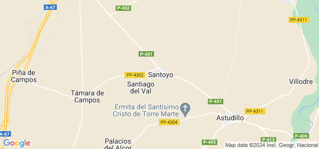 Mapa de Santoyo