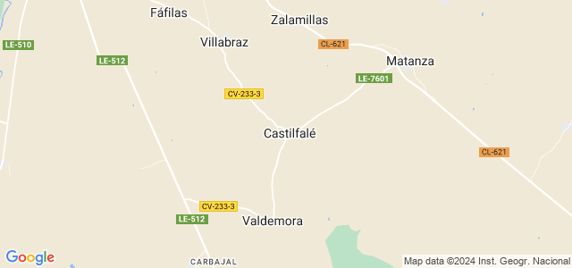 Mapa de Castilfalé