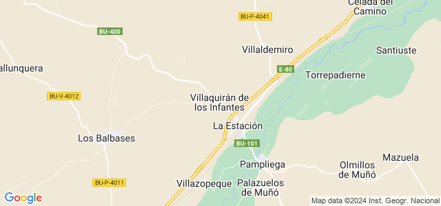 Mapa de Villaquirán de los Infantes