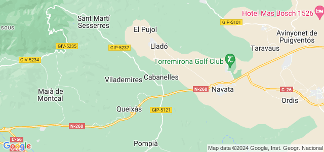 Mapa de Cabanelles
