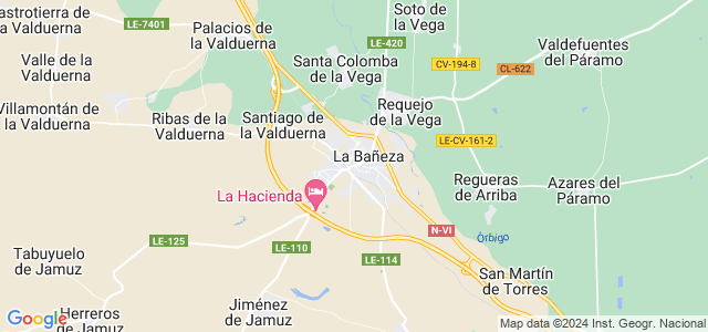 Mapa de Bañeza