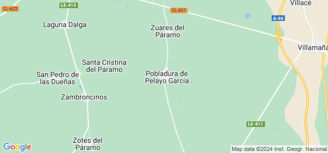 Mapa de Pobladura de Pelayo García