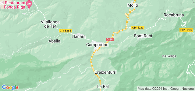 Mapa de Camprodon