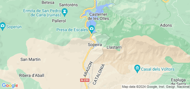 Mapa de Sopeira