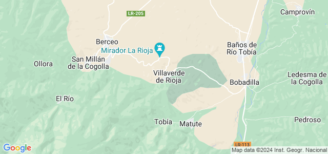 Mapa de Villaverde de Rioja