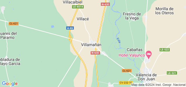 Mapa de Villamañán