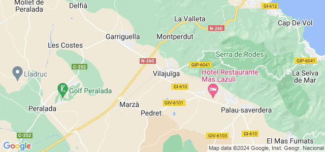 Mapa de Vilajuïga