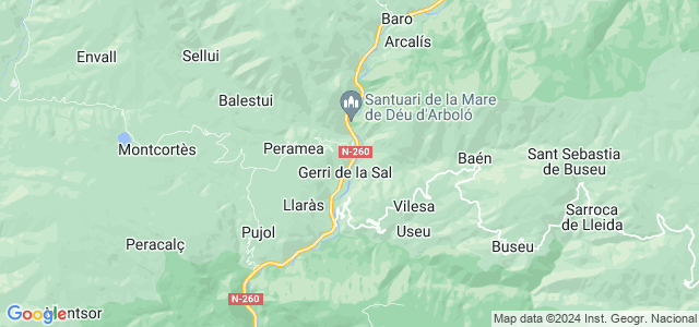 Mapa de Baix Pallars