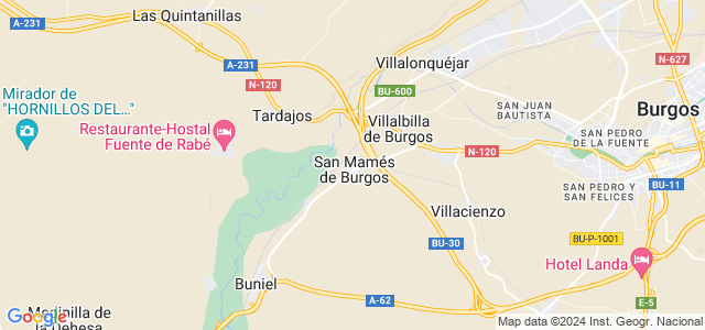 Mapa de San Mamés de Burgos