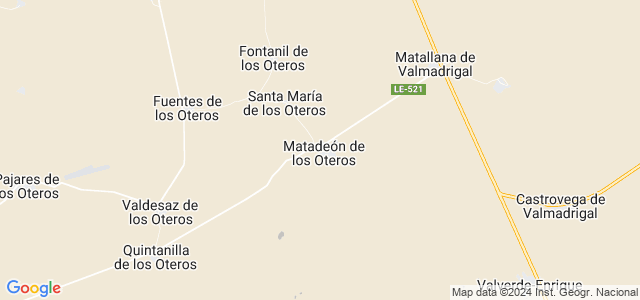 Mapa de Matadeón de los Oteros